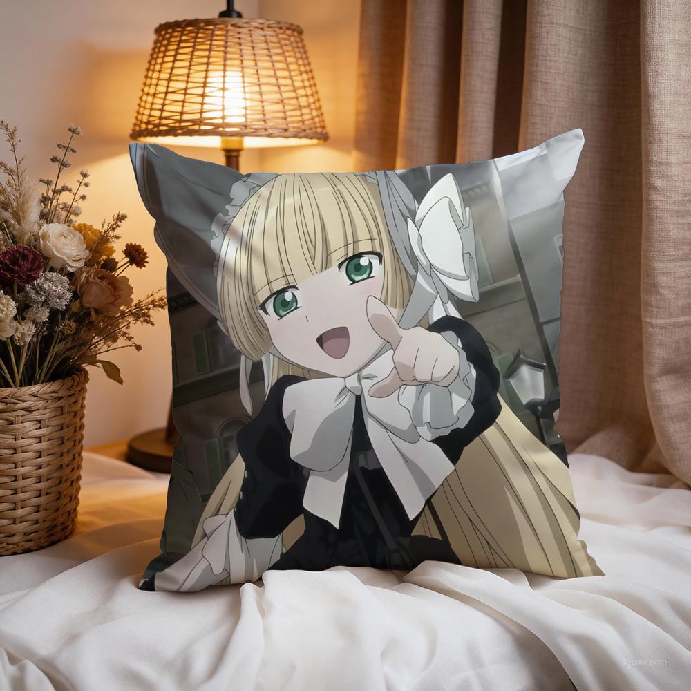 g-GOSICKs Hot Anime Cushion Cover Premium Comfort Reversible Pillow Cove -Two In One Design for Any Room & Car Interior