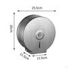 Commercial Jumbo Toilet Paper Dispenser 10 Inch Bath Roll Holder Large Capacity Elegant Wall Mount