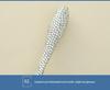 Portable Slim Waist Rhinestone Makeup Brush with Nylon Bristles