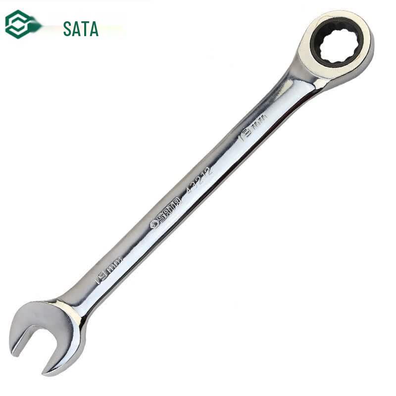 SATA 43209 Fully Polished Combination Ratchet Wrench