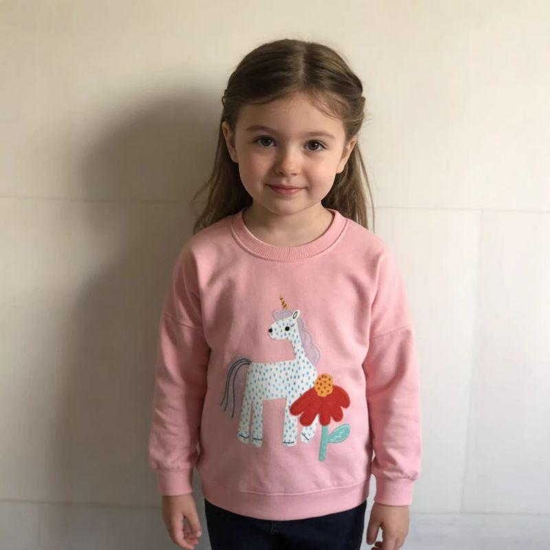 and American Cross-Border 2026 Spring New Children's Clothing, Baby Girl Clothes, Girls' Long-Sleeved Sweatshirts, Children's Clothing New Style 8