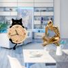 Abstract Thinker Statue Decoration for Office Bookshelf Living Room Shelf Wall Clock Decor