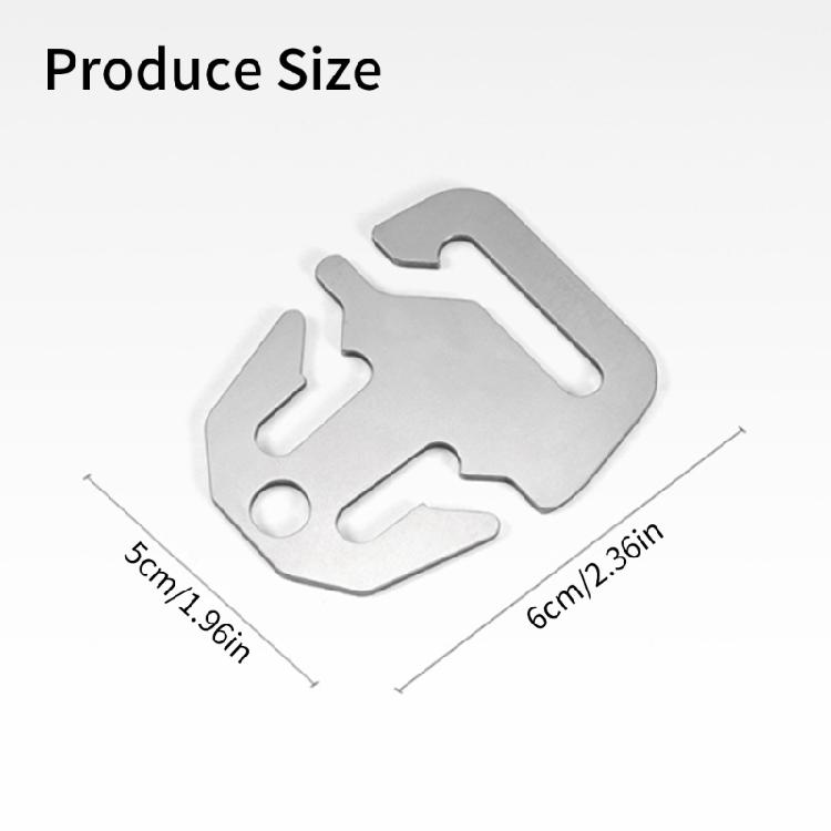Stainless Camping Tent Wind Rope Buckle Outdoor Knot Tool Guyline Wind Rope Cord Adjuster Fast Knot Knotting Buckle