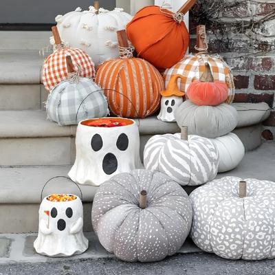 Décor Seau Fantôme, Pot de Fleurs Fantôme, Vase Seau Fantôme, Seau Fantôme Halloween, Seaux d'Halloween Faits Main pour les Friandises
