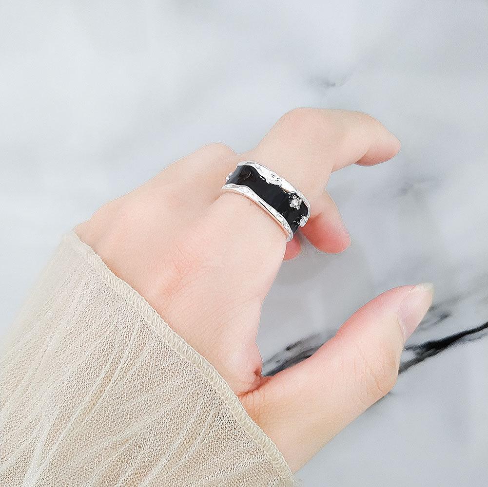 Ring Unique and Personalized Personalised Minimalist Love Heart Ring Female Sweet Cool Cold Wind Peach Heart Open Index Finger Ring Do Old Jewellery