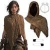 Cotton Linen Shawl With Geometric Pattern And Fringe For Casual Summer Wear