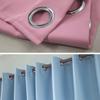 Polyester Black Out Curtain Drop Eyelet Grommet Thermal Insulated Panel Drape for Privacy Protections and Light Control
