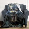 1pc Wolf Pack Blanket, Lightweight Flannel Throw Blanket For Sofa, Bed, Travel, Camping, Living Room, Office, Couch, Chair, And Bed