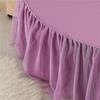 Star Hotel Supplies Cotton Round Bed Skirt Single Cotton Lace Round Bed Skirt Hotel Three-piece Suit