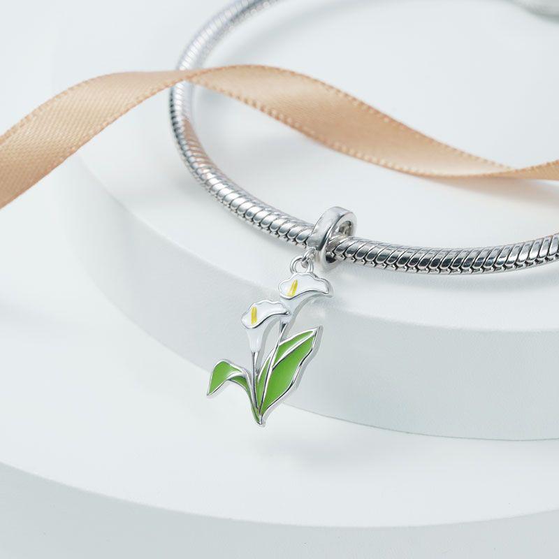 New Copper Spring Butterfly Pendans Hang Beads Diy Fit Original Pendant Charm Bracelet Necklace Women Jewelry