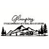 125x57cm Black Vinyl Glamping Rv Decal Motorhome Motor Home Decal Sticker Trim