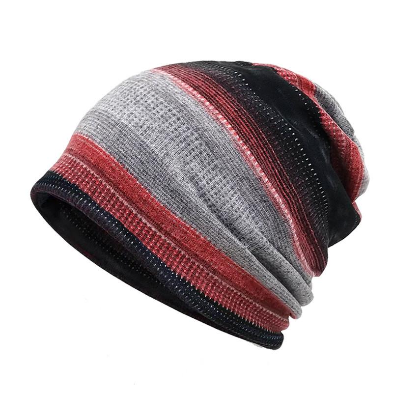 Vintage Style Pullover Cap With Printed Design For Casual Winter Outfits