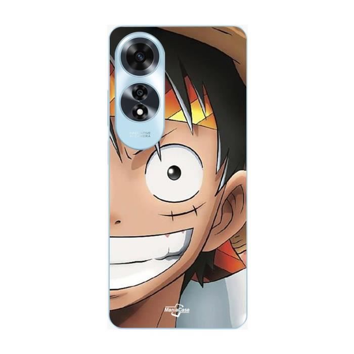 Coque - MANIACASE - Oppo A60 - Monkey D. Luffy - Souple - Blanc