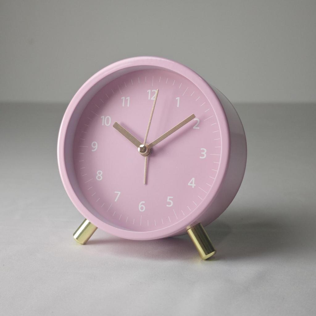 Nordic Clock Desktop Silent Minimalist Bedroom Alarm Clock Living Room Fashion Creative Light Luxury Student Dorm Table Clock