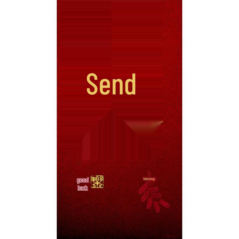 Sturdy Frosted Red Envelope for 2026 New Year - Wealth-Attracting Gift Bag