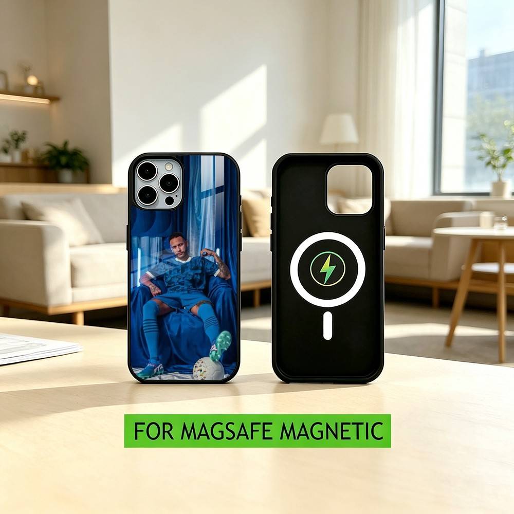 N-Neymar J-jr Fußball 10 Handyhülle Für iPhone17,16,15,14,13,12,11 Plus,Pro Magnetisch mit Magsafe Kabelloses Laden