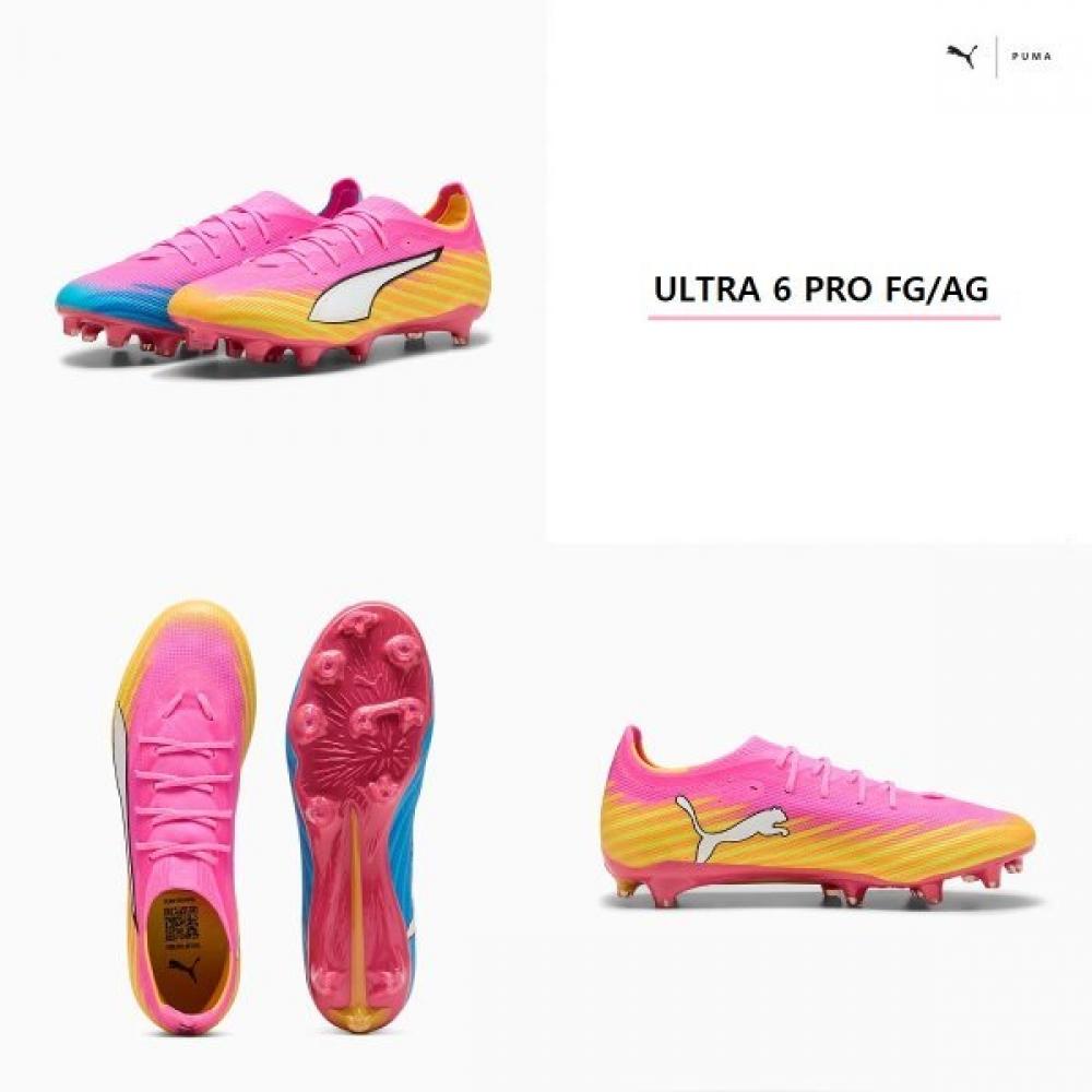 Puma Ultra 6 Pro Fg Ag Soccer Shoes 108697 05 05 pink/265