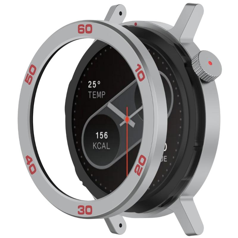 Bezel Rings Screen Protector Smartwatch Frame Cover for CMF Watch 2 Replacement Protector Bumper with Tempered Film