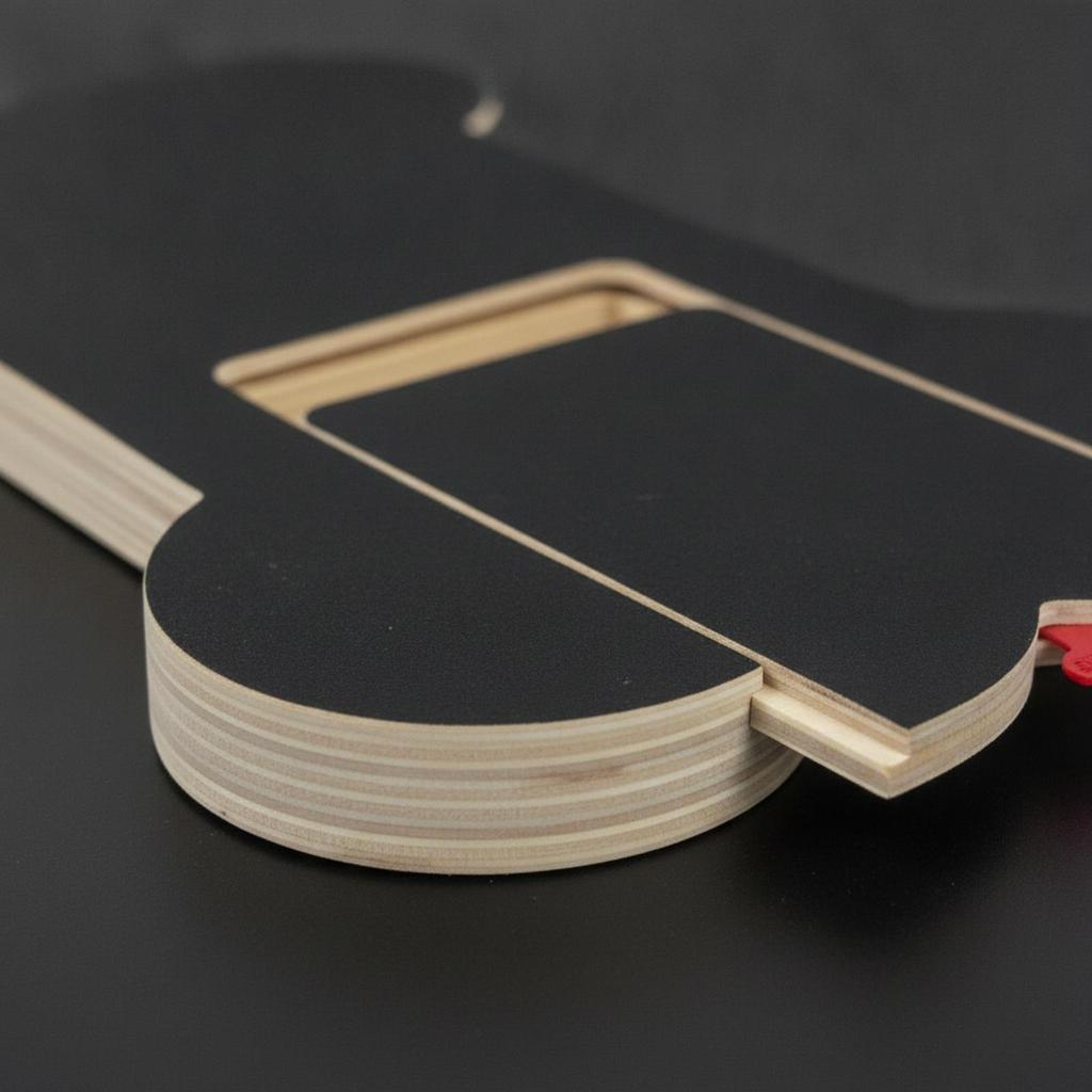 Dog Scratching Board with Compartment Bone-Shaped Nail File Wooden