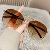 Mirror Square Round Sunglasses Women Men Colorful Minimalist Sun Glasses Metal Black Colors Designer Brand Outdoor Fashion