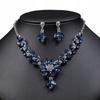 Flowers Necklace And Earrings Set