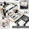 Upgraded Transparent Coal Ball Pencil Case - Stylish, High Capacity for Boys & Girls