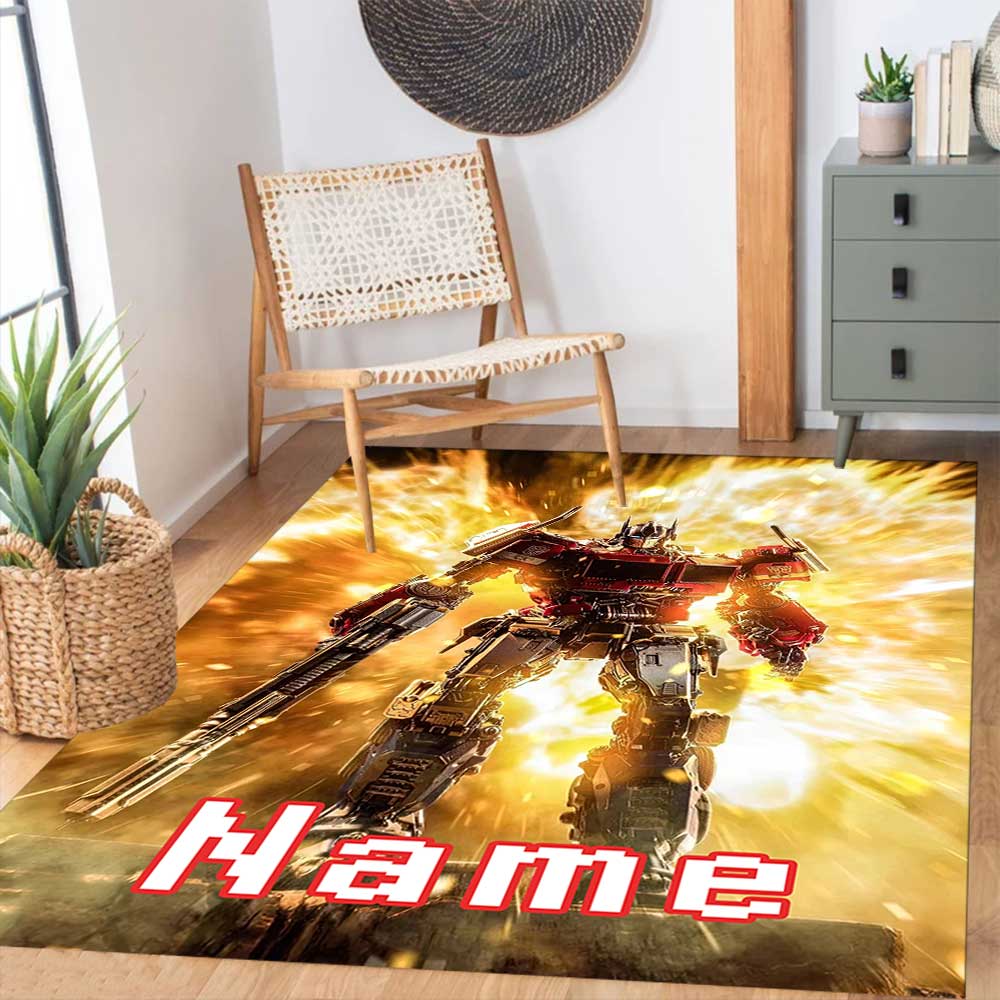 Love Transformers (5) Customize your name rug, office chair cushion, home bedroom living room gift.