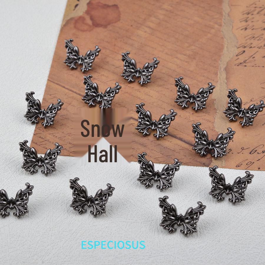 Silver Plated 3D Butterfly Beads Bracelet DIY Metal Spacer