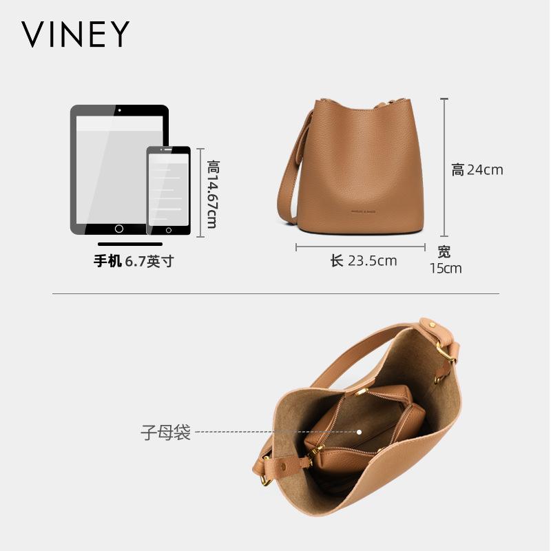 Bag Women'S Bucket Bag Autumn Fashion Crossbody Leather Premium Large Capacity Shoulder Bag