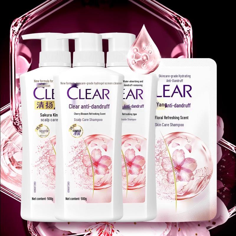 Clear Anti-Dandruff Cherry Blossom Shampoo Pack