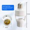 E27 Socket PIR Motion Sensor Lamp Holder Auto On/Off E27 Adapter for E27 Bulbs Basement Lighting