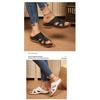 Women's Summer New Slope Heel Slippers Women's Cross I-shaped Solid Color Outerwear Beach Cool Slippers