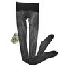 Bas pour Hommes Pois Soie Lisse Brillant Huilé Collants Ultra-Fins Sexy Flash 360 Sans Couture Ouverture/Fermeture Gainage Vêtements Gay