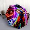 1ks Saiyan Super Saiyan Automatický skládací deštník, Odolný plast & Železo, Lehký pro venkovní denní použití 028