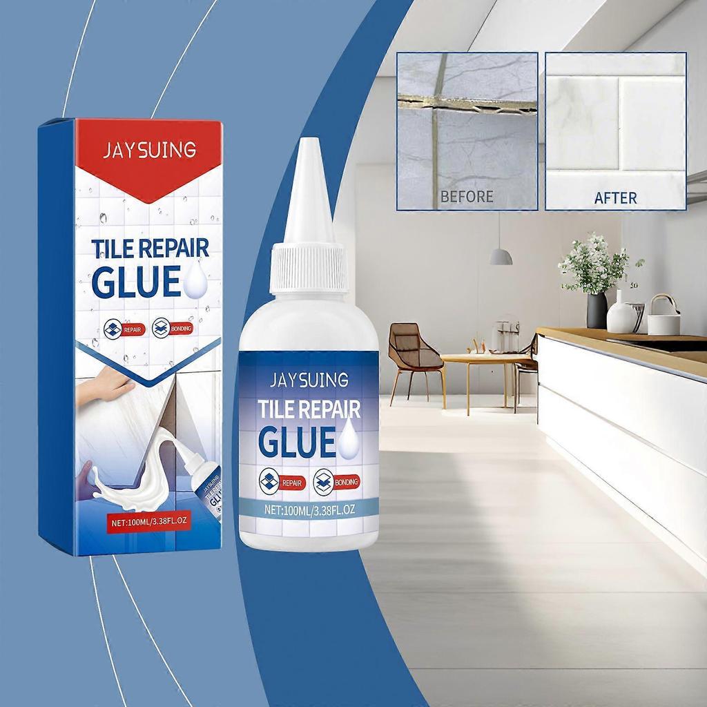 Limited time!!Jaysuing Tile Repair Glue Living Room Kitchen Floor Crack Waterproof Mend Sealing Repair Tile Glue