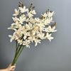 Real Touch Simulation Cymbidiums Handmade Artificial Orchid Flower Fake Flowers  Home Decoration