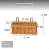Woven Wall Hanging Basket, RattanLike Storage, Multifunctional Organizer for Kitchen & Home Décor,