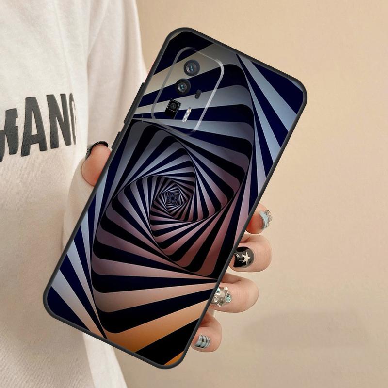 Optical Illusion Print Case For Xiaomi 15 14 17 Ultra 13T 14T 15T Pro POCO F8 F5 F6 F7 X3 X5 X6 X7 X8 Pro Max Cover