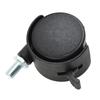 Plastic Swivel Roller With Brake 40mm Caster Wheel Replacement For Office Computer Chair Sofa Furniture Hardware Accessories
