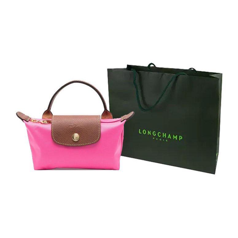 Longchamp Le Pliage 17 Valentines Day Edition Short Handle Snap Zipper Tote Bag Women Tote Bag Candy-Pink 34175089P73