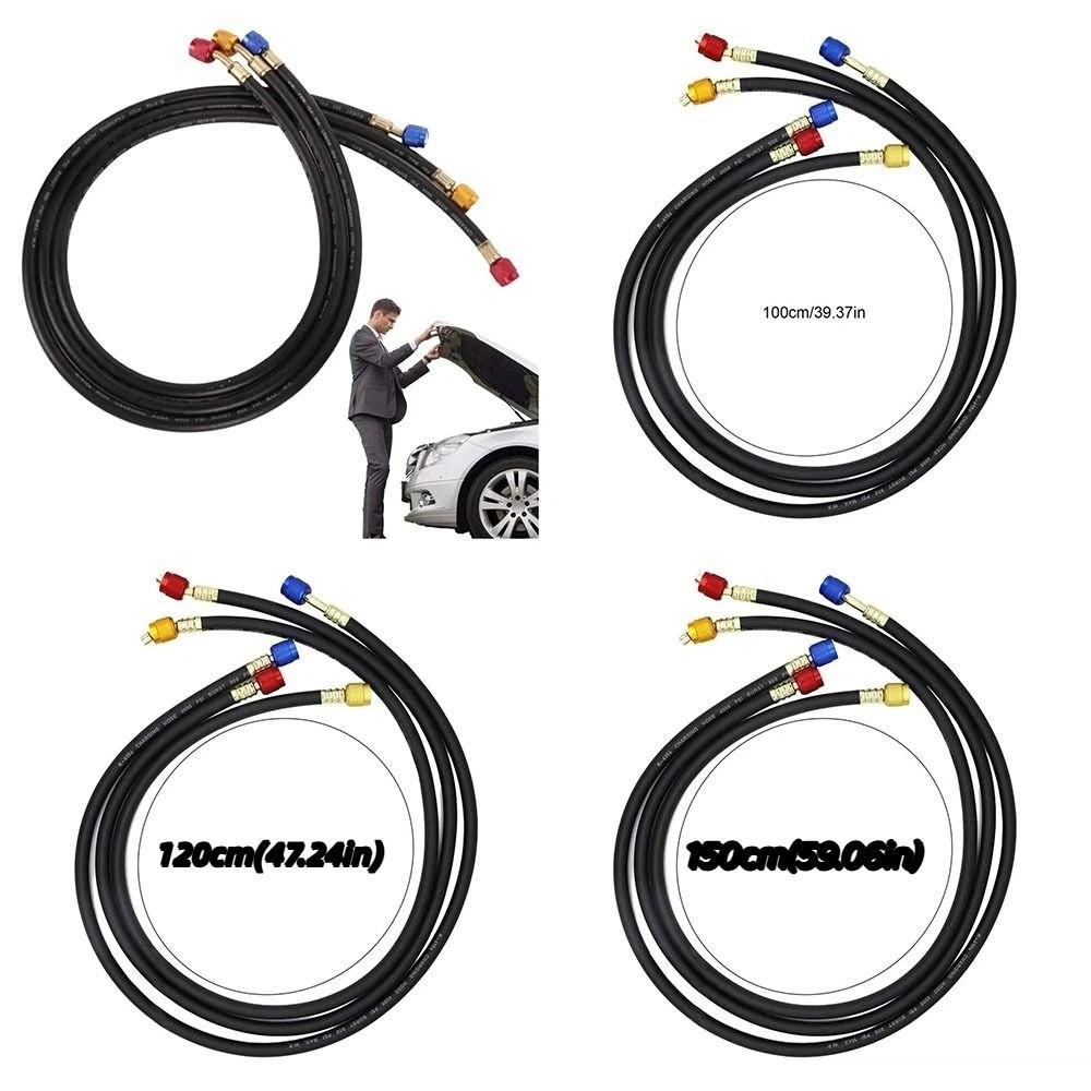 Fluorinated Tubes Charging Hose Set High Pressure Charging Hose  Refrigerant Charging