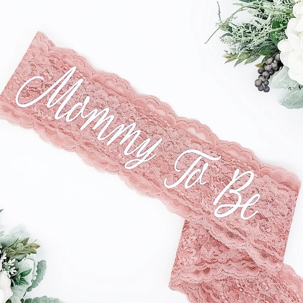 

Лента для вечеринки Baby Shower Мама Будущая Кружевная Лента Мальчик Девочка Вечеринка с Раскрытием Пола Украшение Подарок День Рождения Новорожденный Мама Мать Беременная Подарок 1pcs 9.5x160cm