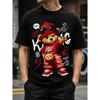 Grafisches Herren-T-Shirt Mit Coolem Teddybär-Print, Kurzarm Rundhals-T-Shirt, Weiches Baumwoll-Streetwear-Oberteil Für Lässige Tägliche Kleidung