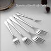 Verdickte Edelstahl-Dinnerbestecke mit langem Griff - 10er-Pack