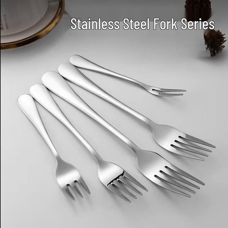 Verdickte Edelstahl-Dinnerbestecke mit langem Griff - 10er-Pack