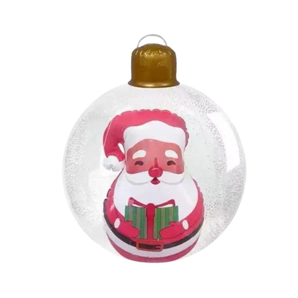 Transparent Giant Inflatable Christmas Ball Thick PVC Big Xmas Hanging Ball  Christmas Tree