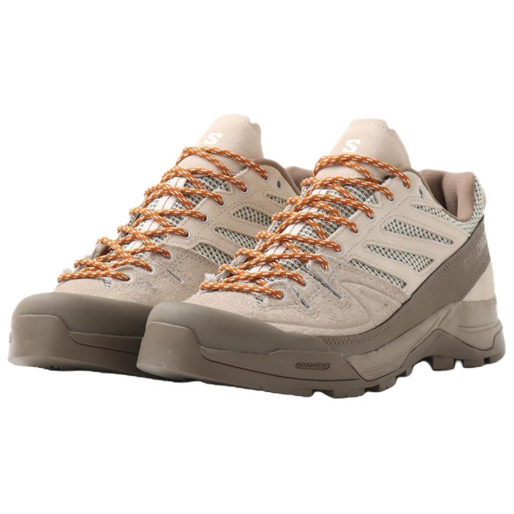 SALOMON X-ALP Geweven Walnoot Zilveren Wolk Vanille-ijs Unisex Sneakers Bruin L49148200