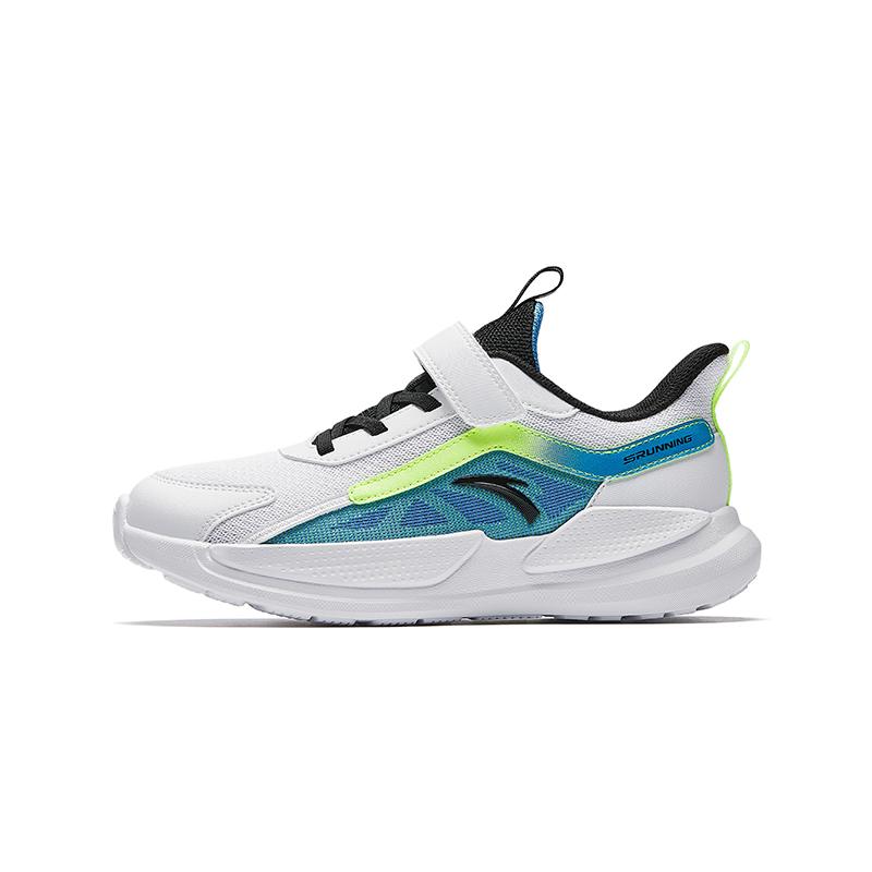 Anta Kids Synthetic Leather Fabric Fashion Versatile Trend Lightweight Shock Absorbing Breathable Low Top Running Shoes Kids Sneaker A12515503