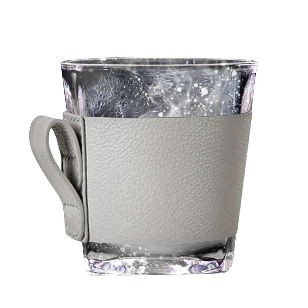 Bottle Sleeves Cup Sleeves For Hot Drinks Insulated Mug Sleeve PU Leather Beverage Cup Sleeve Reusable Jacket Hand Protector