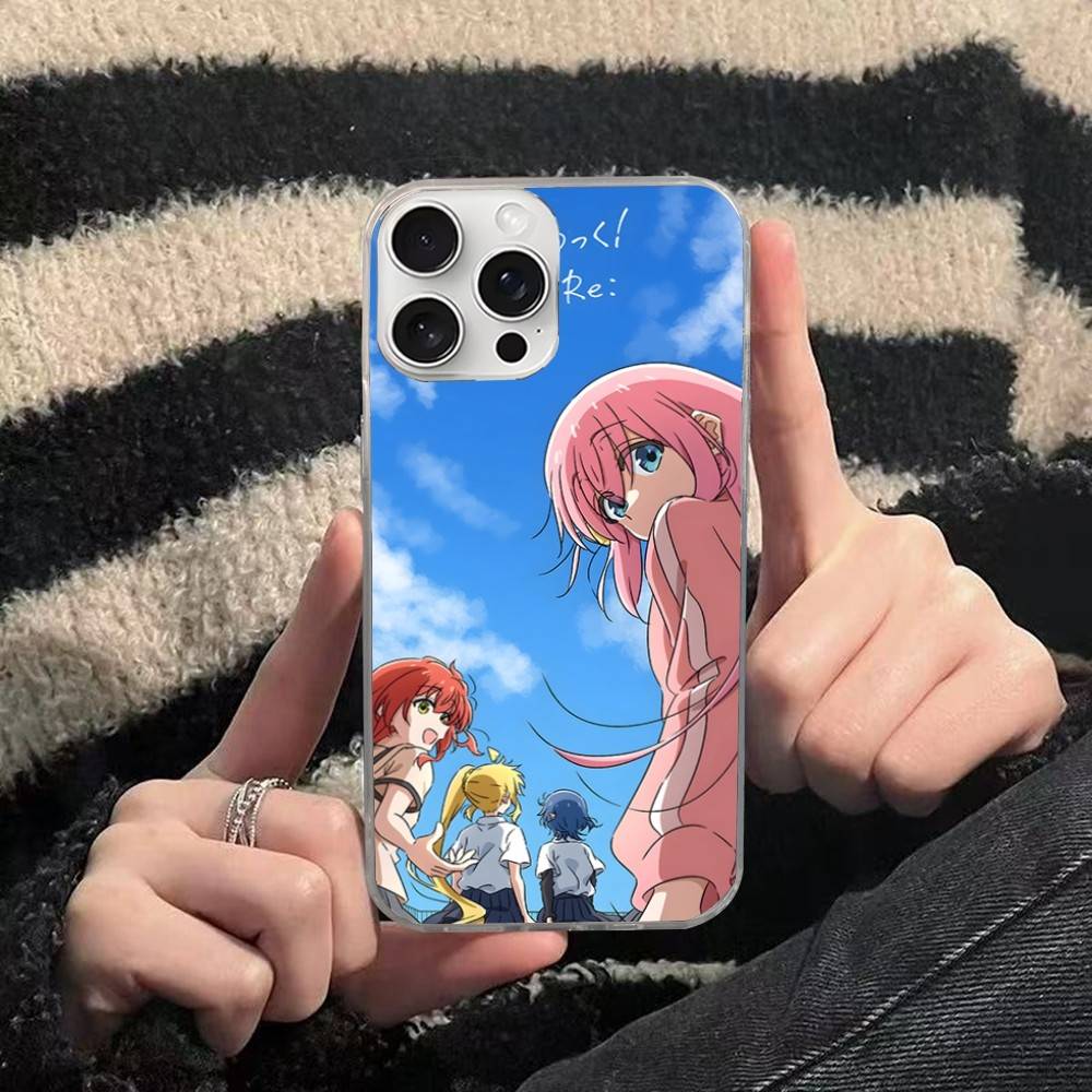 

Music anime B-BOCCHI THE R-ROCK Phone Case For iPhone 17 16 15 14 13 12 11 Plus Pro Max Satin Colorful surface Cover iPhone 13pro max